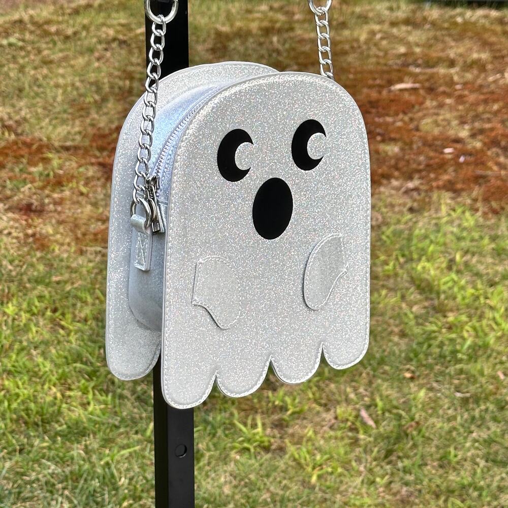 Mad Engine 2023 Silver Glitter Ghost Crossbody Pu… - image 3